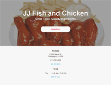 Tablet Screenshot of jjfishandchickenchampaign.com